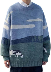 Nouveau pull tricoté en acrylique à la mode pour hommes et unisexe meilleur tricot de conception décontracté tricot hiver 100% pull en coton - Product Image 2