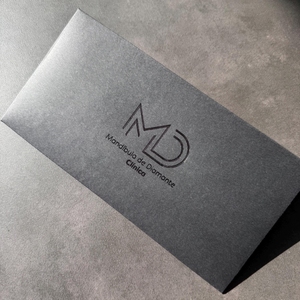 Enveloppes noires de luxe personnalisées, marquage du logo personnalisé, papeterie d'entreprise haut de gamme sur mesure, invitation à un événement VIP - Product Image 2