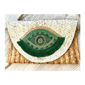 Bolso de hombro plisado a la moda para mujer más vendido, Asa con cuentas, bordado, cierre de cremallera, borla, Color sólido, precio bajo, India - Product Image 4