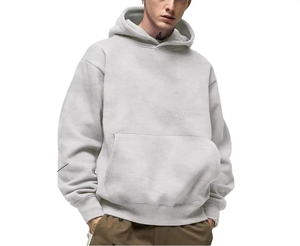 Style de rue personnalisé surdimensionné hommes sweats à capuche blanc plaine en vrac hiver hommes sweat pull à capuche - Product Image 1