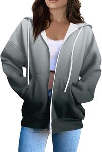 Full Zip <b>Hoodie</b> For Men Cotton <b>Fleece</b> Pullover Kangaroo Pocket Winter Warm Streetwear Oversized Jogger Set <b>Hoodie</b> - Product Image 5