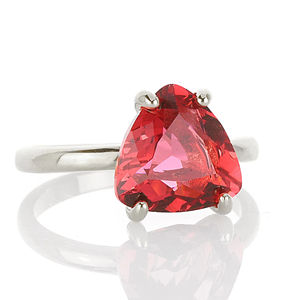 แฟชั่นคลาสสิกอินเทรนด์925เงินสเตอร์ลิงสีชมพูธรรมชาติพลอยพลอยทัวร์มาลีนหลายล้านล้านชิ้นแบบง่ามเครื่องประดับที่ดี - Product Image 1