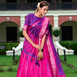 Indian Tradicional Mulmul Hand Block Impreso Lino Saree Running Blusa Pieza Nuevo Diseñador de Bollywood Jaipuri Fancy Parties - Product Image 1