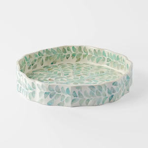 Bandejas decorativas de nácar de calidad superior, accesorios hechos a mano para el hogar, vajilla de comedor, decoración OEM/ODM disponible - Product Image 1