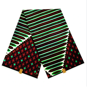 Tissu africain 100% coton personnalisé, style Kitenge Holland et Ankara, imprimés à la cire véritable pour vêtements - Product Image 6