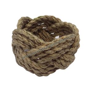 El último estilo clásico, respetuoso con el medio ambiente, decoraciones de mesa de boda y Navidad, servilletero de cuerda - Product Image 2