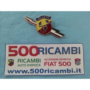 Emblema Abarth para Fiat 500 D FLR, Estilo Italiano, Placa Decorativa Laterale Lampo - Product Image 1