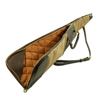 Vente en gros de housses en cuir de couleur unie pour armes à feu, étiquette personnalisée pour l'extérieur, housses pour armes de chasse et de tir