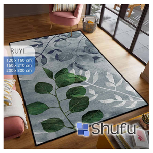 Alfombras y Conjuntos de Alfombras Shufu para Oficina en Casa, Suaves y Cómodas, Antideslizantes, de Poliéster, Pelo Medio, Diseño Abstracto, Hechas a Máquina - Product Image 2