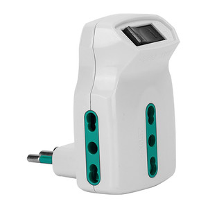 Adattatore Presa a 2 Vie Fme Art.87.315 con Spina di Sicurezza 10A - Product Image 1