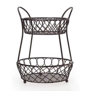 Home <b>Storage</b> Organizer Oval Shape Metal Household Beverages Collectable Basket Metal Wire Basket Rack Gold - Product Image 3