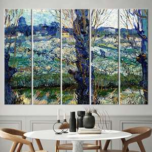 Vincent Van Gogh Vista de Arles, Impresión en Lienzo para Pared, 5P: Enmarcado tipo galería - Product Image 1