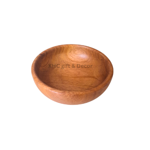 Customized Eco-Friendly Wooden <b>Bowl</b> Classic Design Serving Fruit Rice Noodles <b>Ice</b> <b>Cream</b>-Vintage Style Dinnerware for Parties - Product Image 4