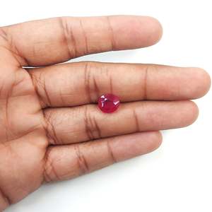 Rubis naturel de Birmanie 2,95 carats, taille ovale brillante, pierre précieuse rouge clair, taille personnalisable, traité thermiquement, certifié IGI - Product Image 4
