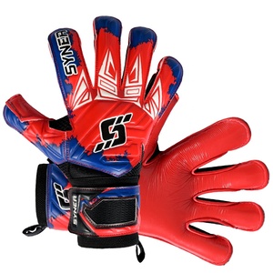Gants de gardien de but de football professionnels pour l'extérieur, paume en latex allemand, respirants, absorption des chocs, sangle de poignet réglable |   Unisexe - Product Image 5