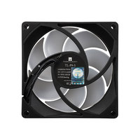 Ventilateur de refroidissement de châssis Thermalright TL-P9-S 9cm PWM 2200 tr/min avec roulement S-FDB 4 broches PWM, ventilateur ARGB pour PC, noir et blanc