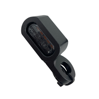 Luz Intermitente para Motocicleta BAR Autotech CM-510035-W-S E-Mark 12V, Luz de Dirección LED Ámbar, Lente Transparente/Ahumada, Aluminio Negro