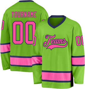 Uniforme de hockey sobre hielo personalizado para hombre 100% poliéster transpirable secado rápido jersey de hockey sobre hielo para hombre 2025 - Product Image 5