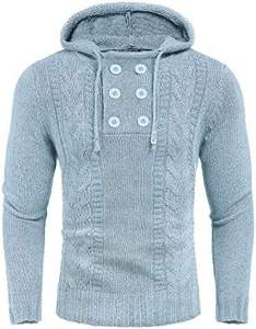 Pull à capuche pour homme en fibre de bambou 100% imprimé animal, pull décontracté avec logo sur le devant, haut tendance - Product Image 4
