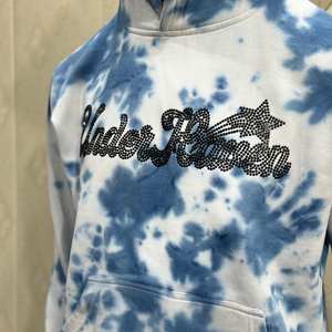 Sudadera con Capucha Personalizable 100% Algodón Grueso de 500 g/m², Tinte Liso, Tie-Dye, para Hombre, Ropa de Calle de Invierno, Bordada con Pedrería - Product Image 4