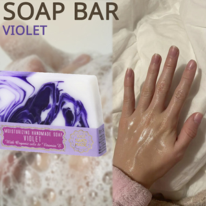 Savon Nettoyant Doux pour le Corps et le Visage, Élégant Velours Violet, 80g, Produit de Bain Floral Délicat, Marque Privée OEM ODM - Product Image 6