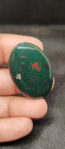 UDGEMS Natural Blood Jasper Cabochon Gemstone Green & Red Mixed Size Loose para la fabricación de joyas - Product Image 3