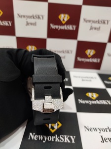 Prêt Navire Haute Qualité VVS Personnalisé Moissanite Montre Diamant Testeur 41 MM Glace En Acier Inoxydable À La Mode Mécanique Montres Hommes - Product Image 5