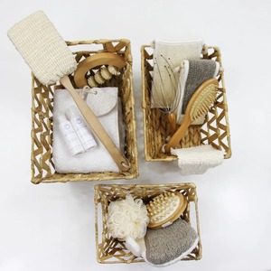 Juego de 3 Cestas de Jacinto de Agua Tejidas a Mano, Cesta de Almacenamiento Hecha a Mano, Ecológica, Hecha en Vietnam - Product Image 4