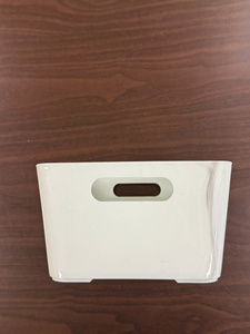 Cesta de almacenamiento de escritorio de plástico PP de diseño japonés, organizador de oficina con forma rectangular para aperitivos, artículos diversos para baño y cocina - Product Image 6