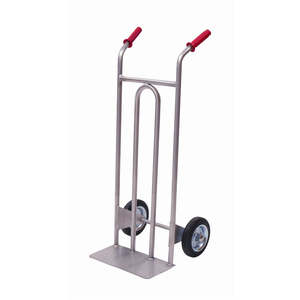 Chariot de manutention en acier inoxydable AISI 304 à quatre roues en caoutchouc massif, pour usage industriel et commercial, avec cadre en contreplaqué OEM - Product Image 1
