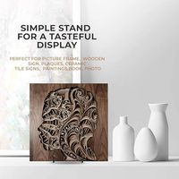 Présentoir métallique moderne en fer noir pour vaisselle, support chevalet, taille et forme personnalisables, vente en gros