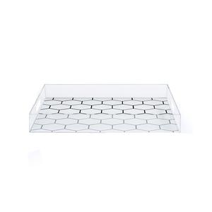 Plateau de service de nourriture en acrylique de conception admirable avec couvercle vaisselle de restaurant de mariage plateau en acrylique à vendre - Product Image 4