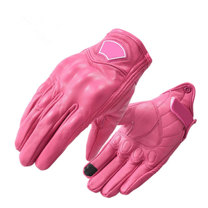 Diseño único Hombres Protección de pantalla táctil Guantes de motocicleta Logotipo personalizado Cuero real Guantes de moto de turismo al aire libre - Product Image 1