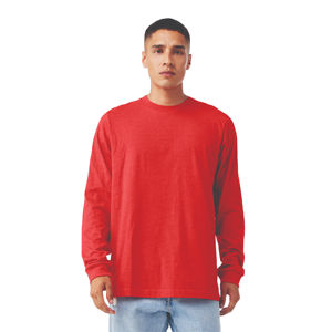 Vente rapide T-shirt à manches longues à col rond 100% coton T-shirt Streetwear sérigraphié avec logo personnalisé pour hommes - Product Image 6