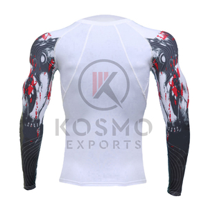 Haute qualité personnalisé MMA Rash Guard Basic Surf Tattoo Design Hommes Long Court Vente en gros Fabriqué en usine Conception de tatouage de surf de base - Product Image 4