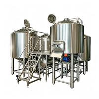 Système de brasserie automatisé 15BBL 4V pour brasserie artisanale en croissance