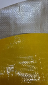 Jaune de tissu de bâche de PE de Vierge de haute qualité imperméable et UV stabilisé avec le style simple - Product Image 5