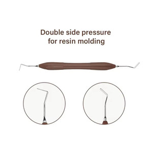 7pcs Hướng dẫn sử dụng trọng lượng nhẹ Silicone xử lý nha khoa LM Composite điền dụng cụ phục hồi Kit thép không gỉ - Product Image 4