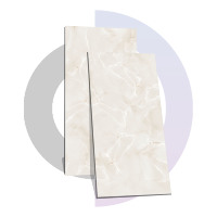 Superficie de porcelana brillante Beige de 600x1200mm de alta calidad, baldosas de cerámica de 9mm de espesor Premium para villas modernas, Blanco nublado