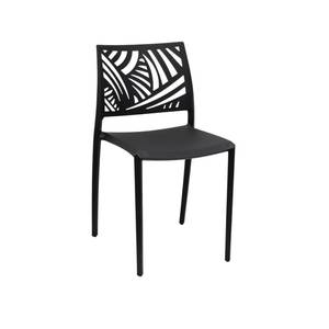 Silla de Comedor Moderna Brisa de Polipropileno Negro para Cocina y Restaurante - Product Image 1