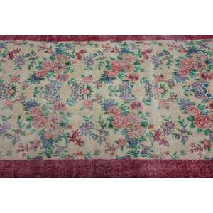 Turkish Rug, 3.8x6.7 ft Vintage Rug, <b>Red</b> Ikat <b>Wool</b> Rug - Product Image 5