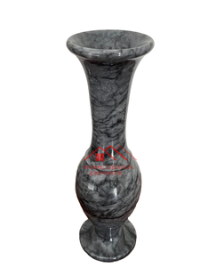 2024 dernière conception Vase à fleurs en marbre noir pour la décoration de la maison de luxe et le décor de Table basse de salon utiliser Vase en marbre - Product Image 6