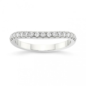 แหวนเพชรโค้งมนเพชรเลี้ยงในห้องปฏิบัติการ 0.33 กะรัต น้ำหนักรวม 14K ทองคำแท้ สี FG ความสะอาดระดับ VS 17 เพชร ผู้ผลิตโดยตรง - Product Image 1