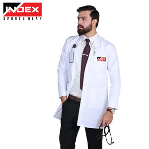 Blouse de laboratoire blanche à manches longues tissée écologique pour les uniformes hospitaliers du personnel médical et de pharmacie - Product Image 6