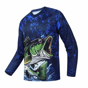Chemises de pêche imperméables en polyester 100% pour hommes, maillot respirant de bonne qualité, nouvelle conception, grande taille, vêtements populaires - Product Image 4