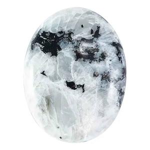 Pierre de lune arc-en-ciel polie, pierre de cristal naturelle, pierre de préoccupation, vente en gros - Product Image 3