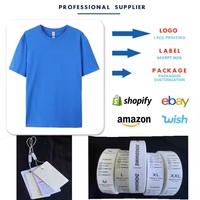 T-shirts en tissu toile respirant et écologique en coton/fibre de bambou, imprimés sur mesure de haute qualité pour hommes, avec logo personnalisé sur le devant, vierges