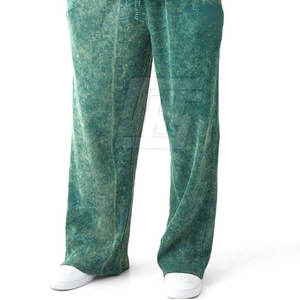 ชุดวอร์มโอเวอร์ไซส์สไตล์แอซิดวอชสำหรับผู้ชาย เสื้อฮู้ดดี้และกางเกงขายาวผ้าฝ้าย สตรีทแวร์สุดเทรนดี้ ขายส่งจากโรงงานโดยตรง - Product Image 4