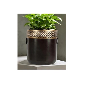 กระถางต้นไม้โลหะเคลือบผงลายนูนสำหรับทำสวนกระถางต้นไม้แขวนโลหะ - Product Image 6
