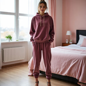 Women <b>Velvet</b> Tracksuit Ladies Wholesale Pullover <b>Velvet</b> <b>Hoodie</b> Sweatpants Heavyweight Fleece Velour Pullover Track Suit Women - Product Image 2